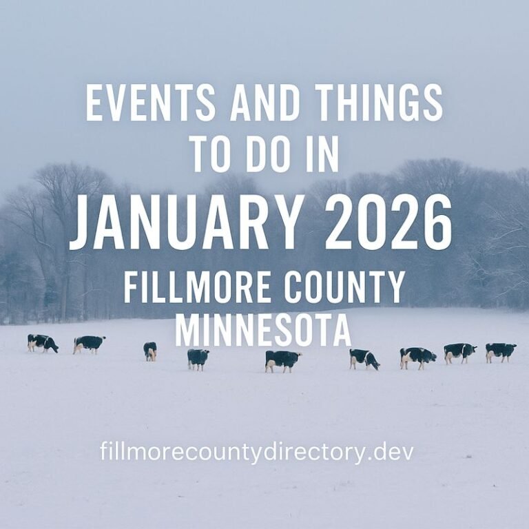 Read more about the article Events and Things to do in Fillmore County Minnesota January 2026