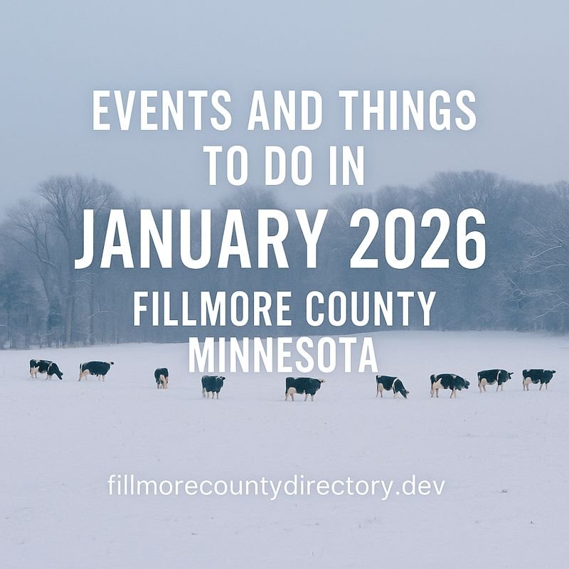 Read more about the article Events and Things to do in Fillmore County Minnesota January 2026